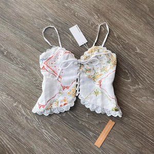 Reformation Josephine Linen Corset Top, BNWT, Size 0